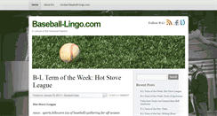 Desktop Screenshot of baseball-lingo.com